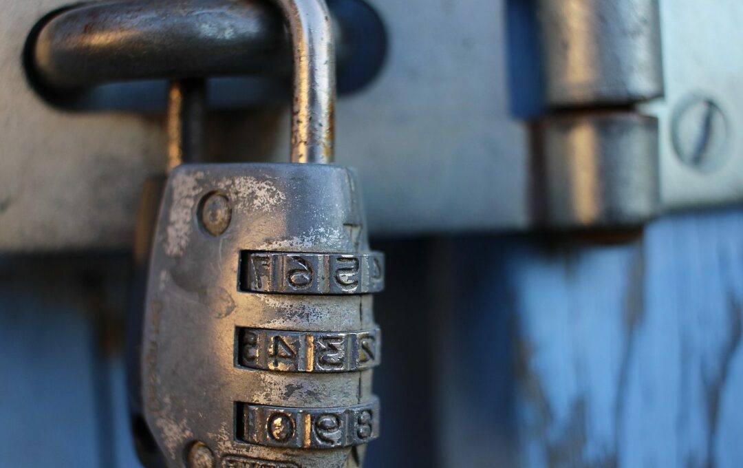 cadenas à chiffres avec boîtier en métal